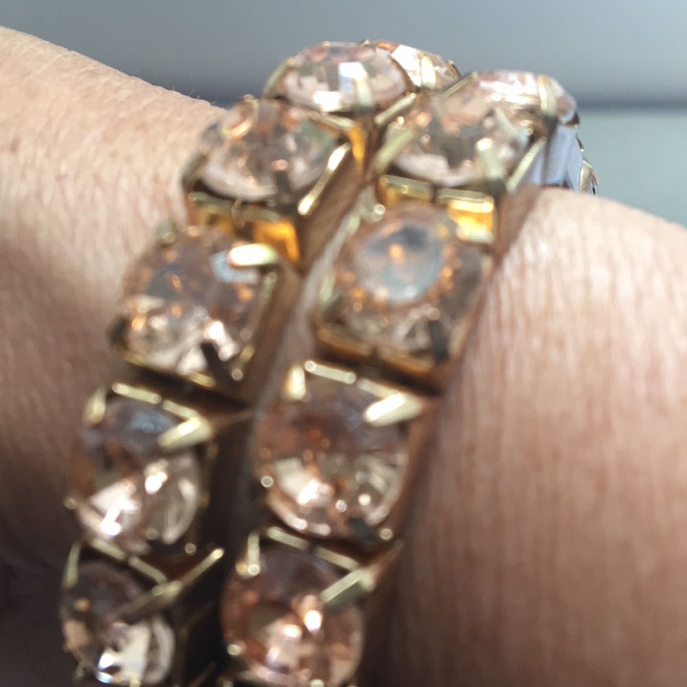 2 Pink Sparkly Bracelets